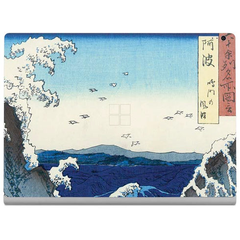 Hiroshige View of the Naruto whirlpools at Awa Surface Book 2 13.5in Skin